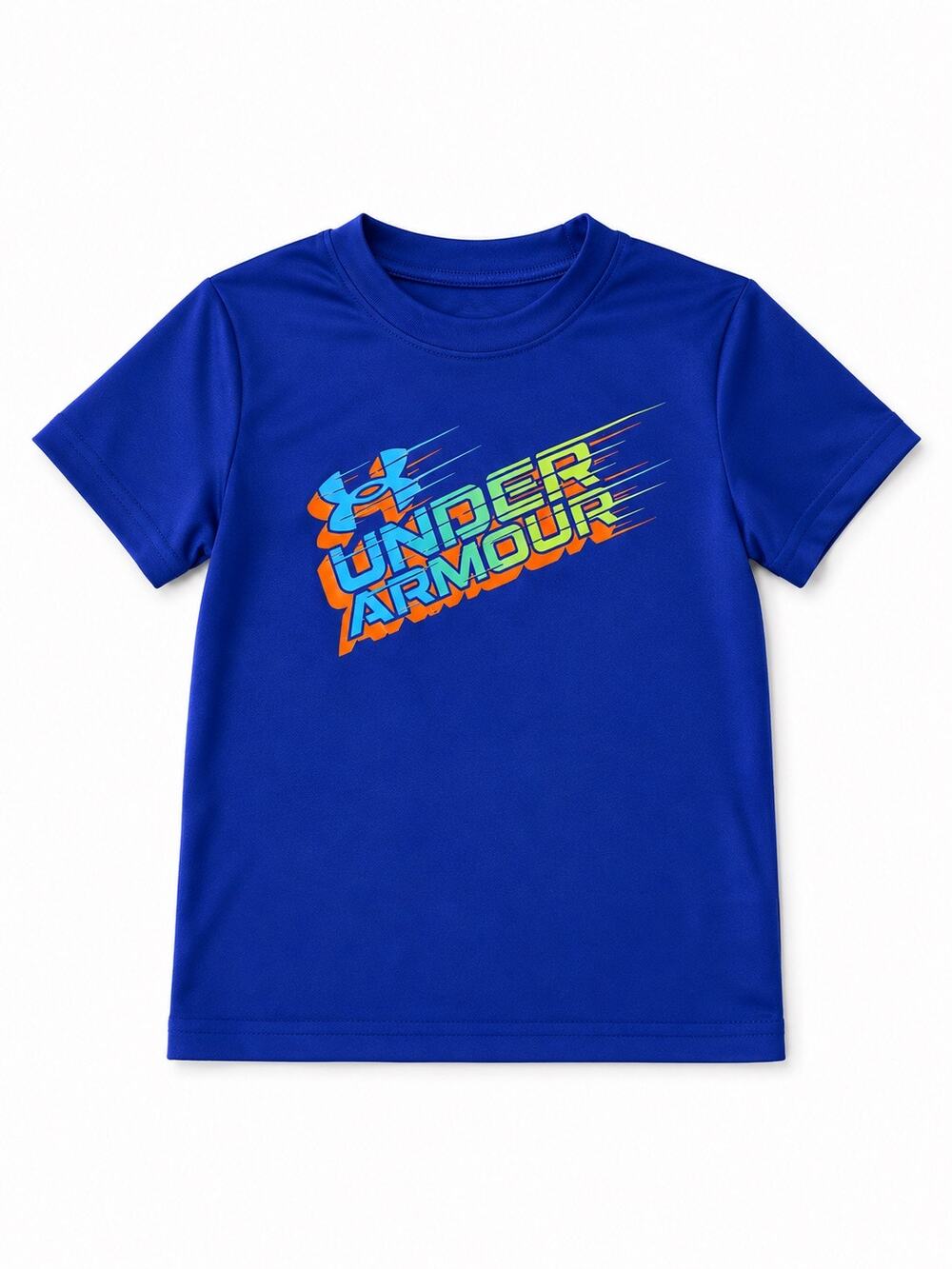 Under Armour Boys' 3T Blue Athletic Crewneck T-Shirt
